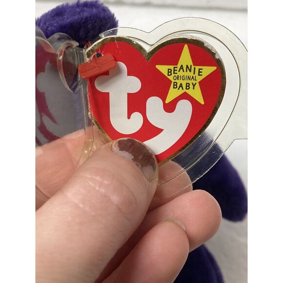 Vintage 1997 Princess Diana Beanie Baby in Protective Case Made in China - Picture 9 of 16